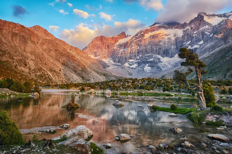 Fan mountains and Kulikalon lake, Tajikistan