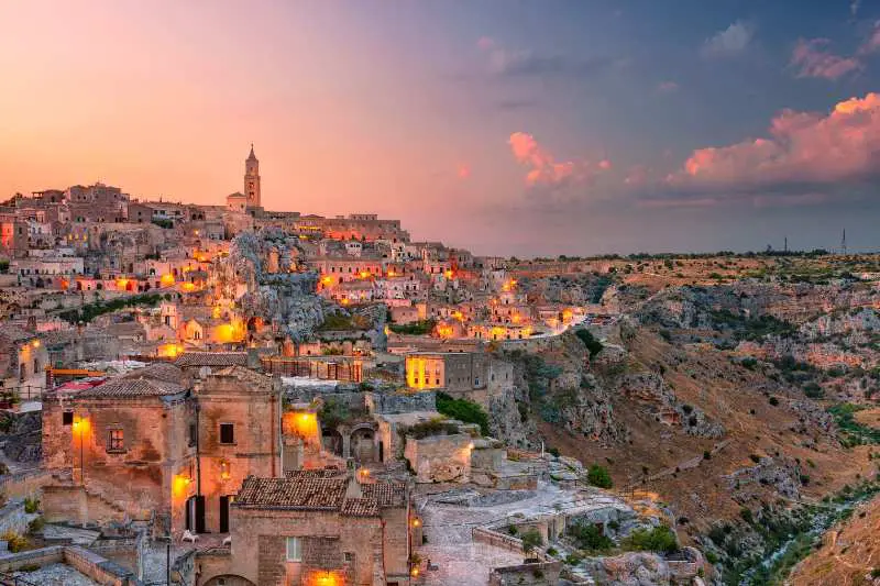 Matera in the evening