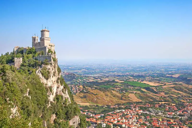 Looking over Italy from San Marino