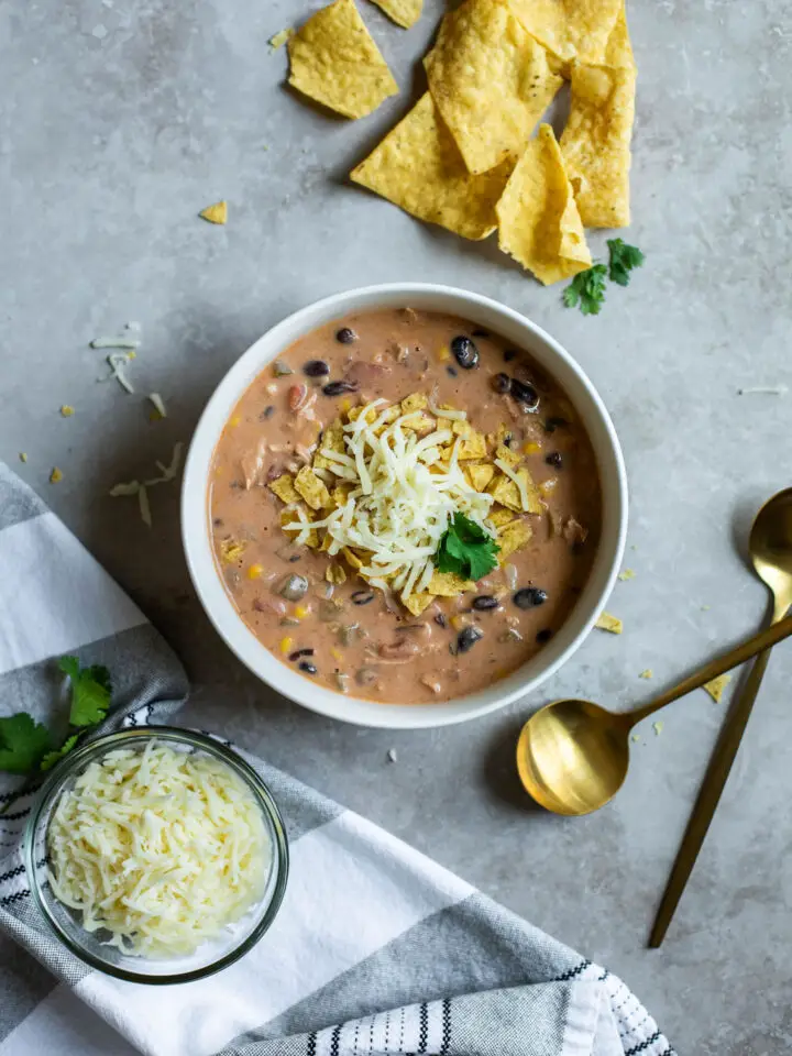 Cheesy Chicken Enchilada Soup