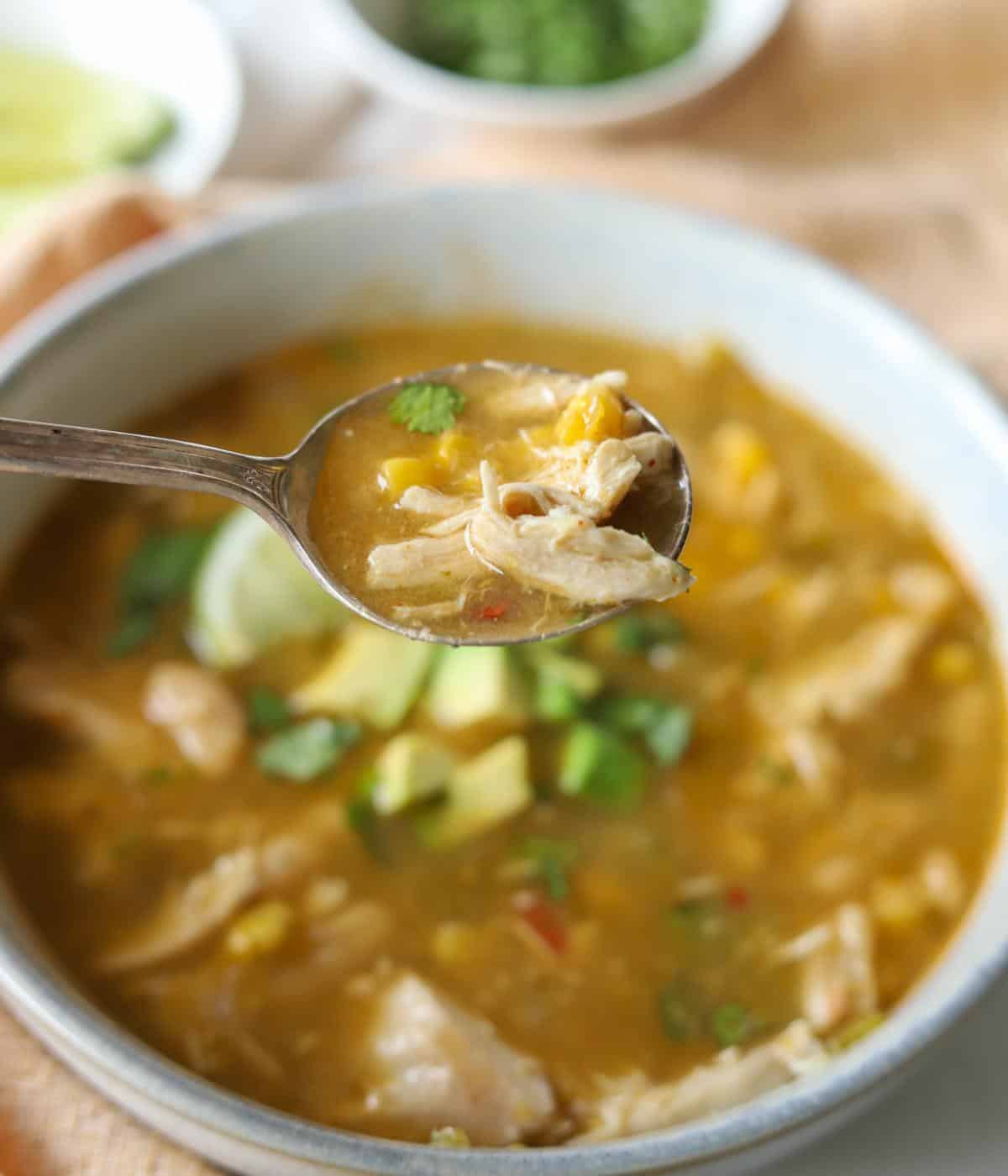 Green Chili Chicken Soup 