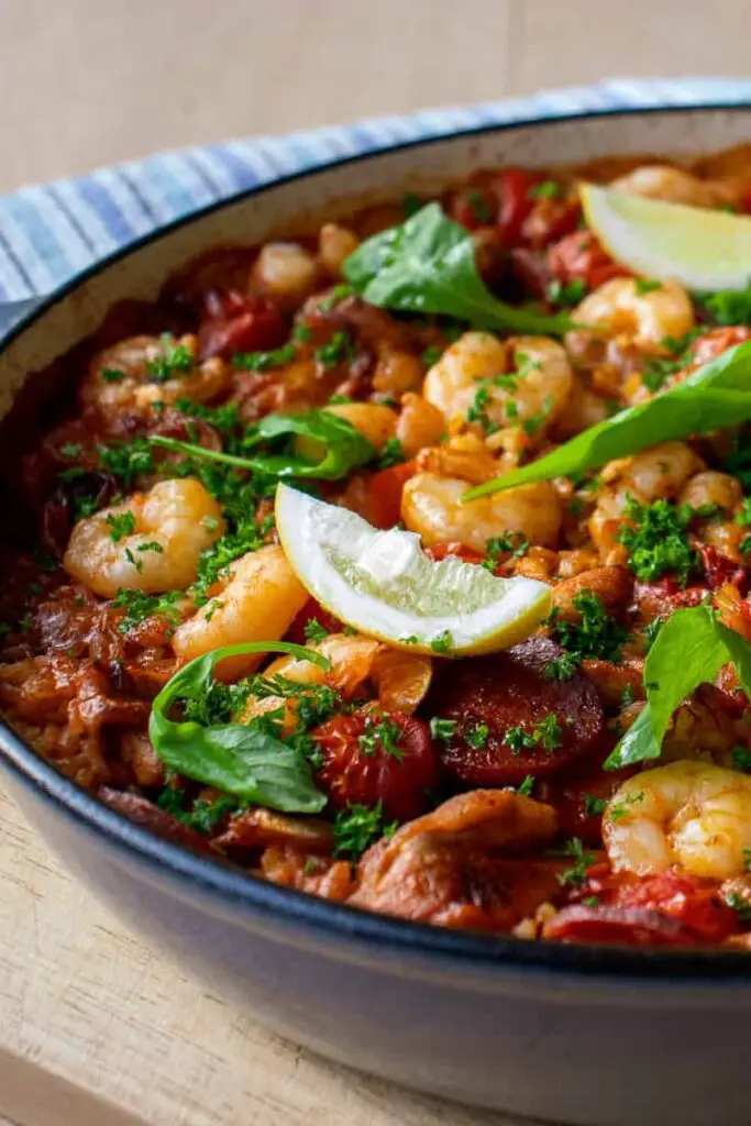 Chicken, Prawn and Chorizo Paella