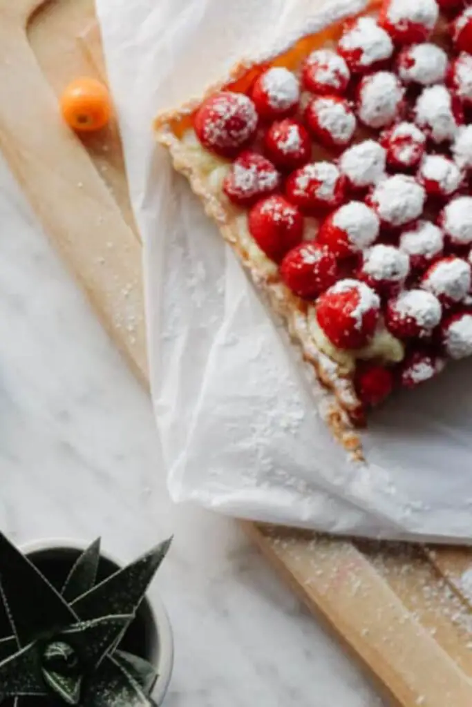 French raspberry tart 