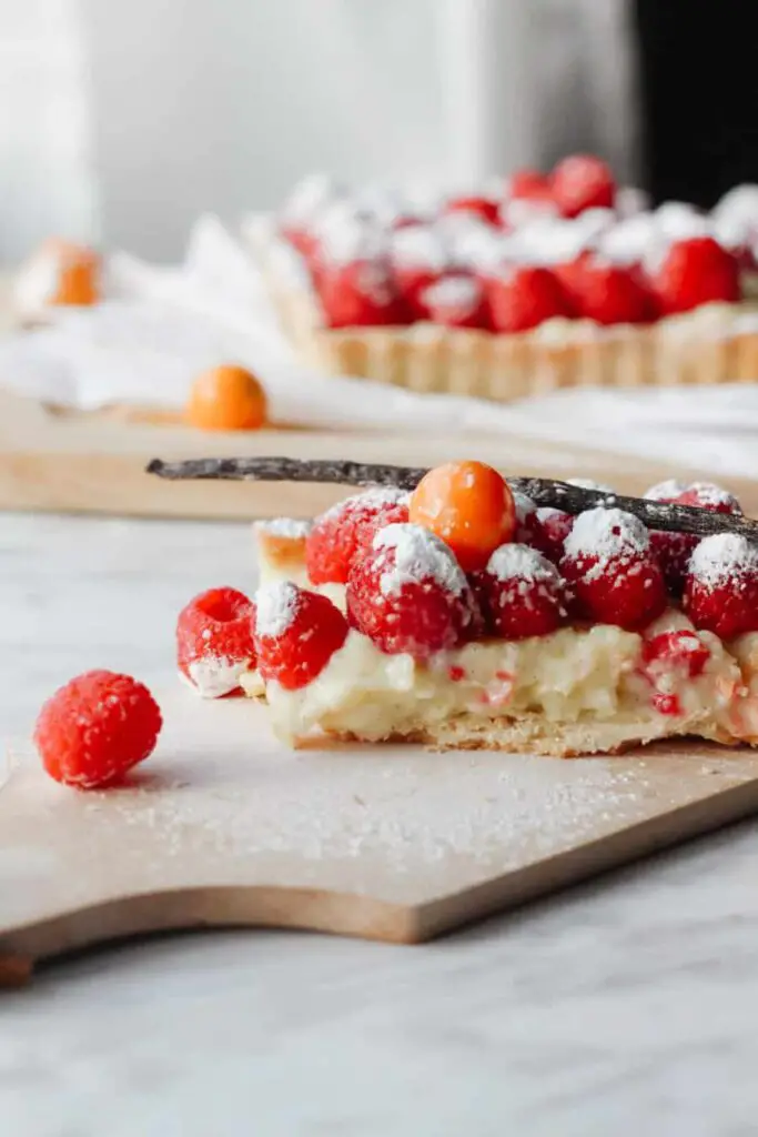 French raspberry tart 