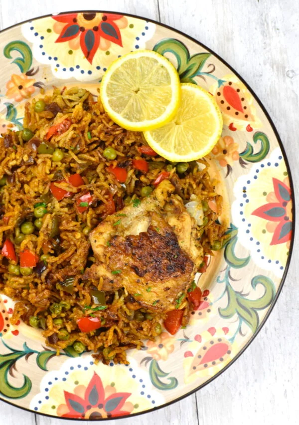 One Pan Spanish Chicken and Rice