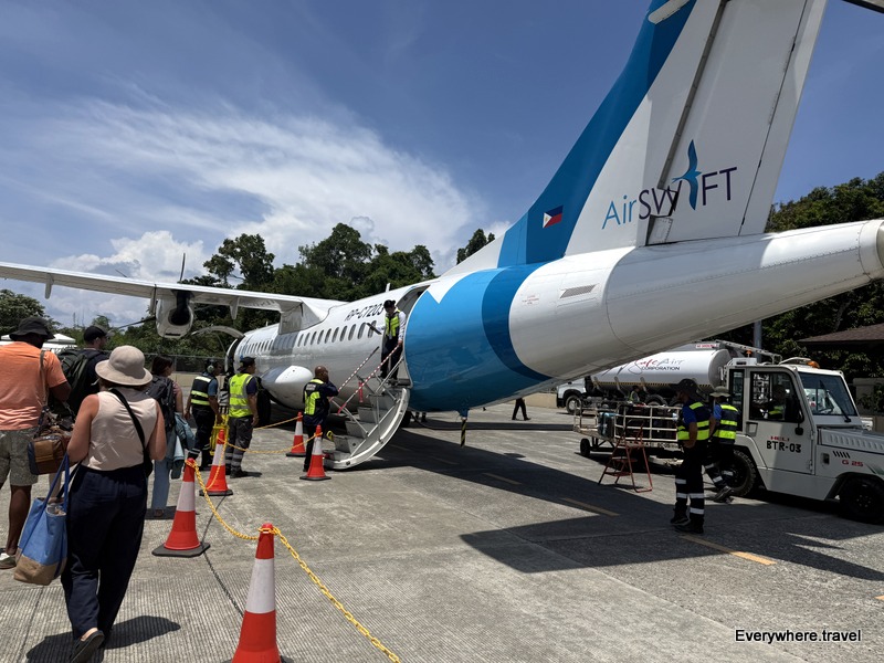 Our flight from El Nido to Coron.