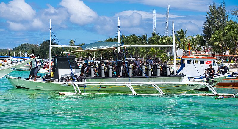 Scuba diving on boracay